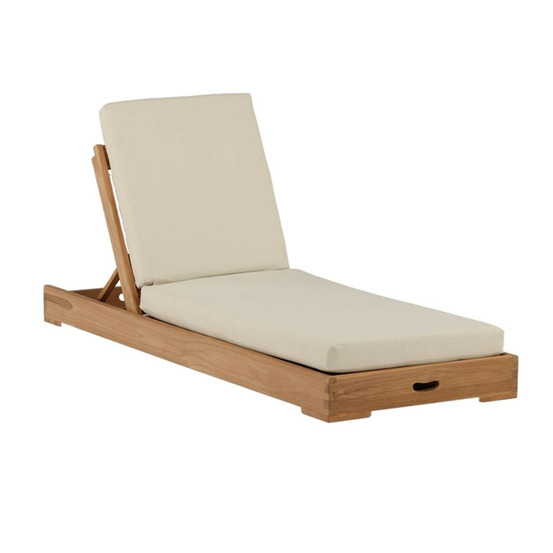 Bain de soleil en teck