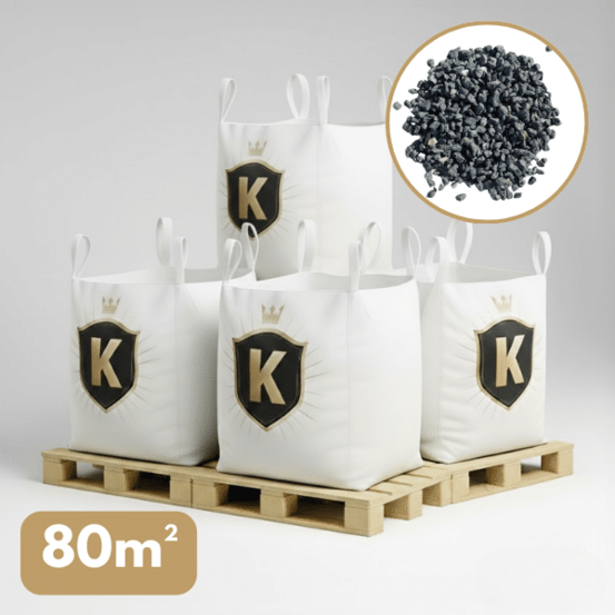 Gravier marbre vert 12/16 mm – pack 4 big bag +/- 1,5t – 80 m²