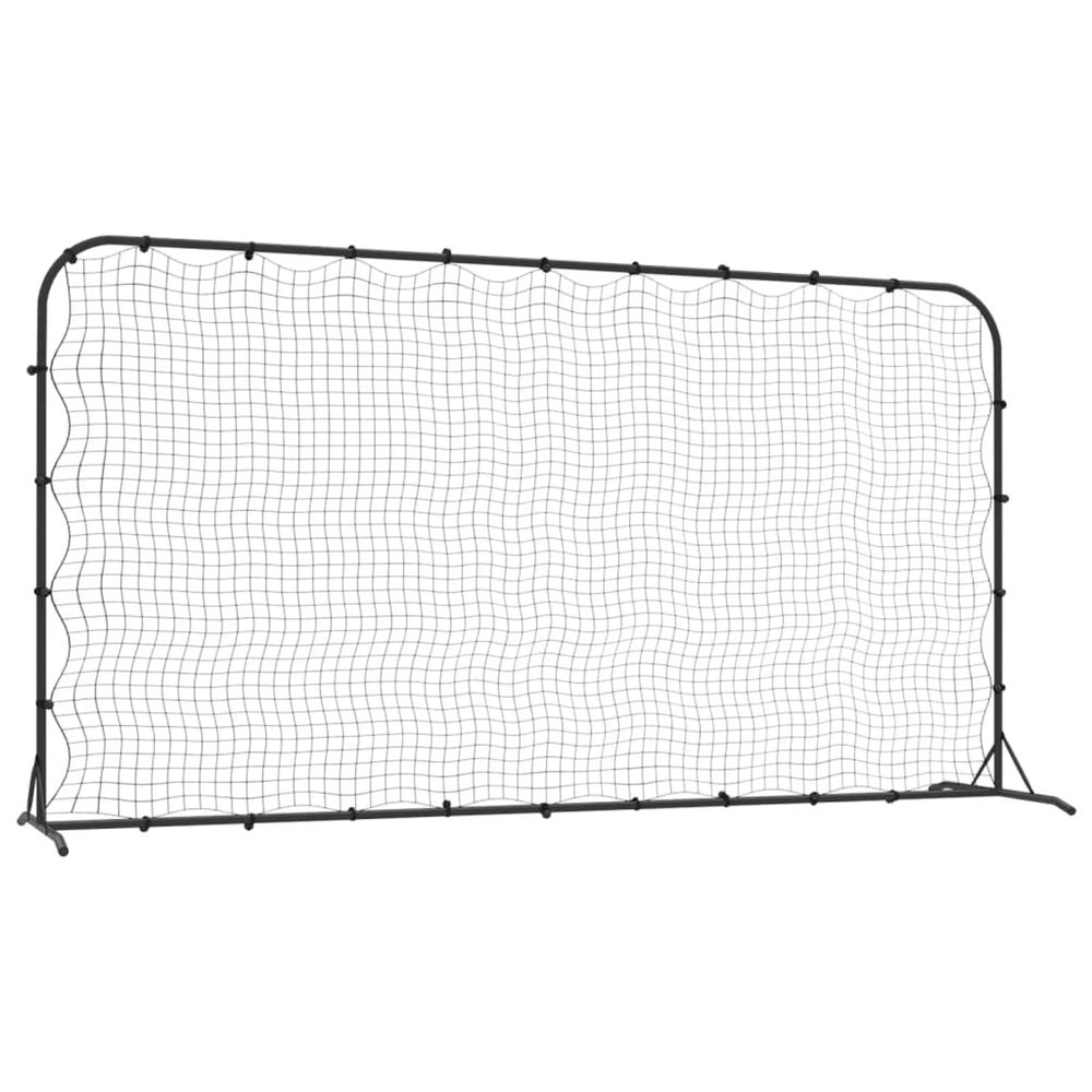 Filet de rebond de football noir 366x90x183 cm pehd
