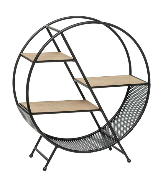 Étagère de rangement ronde en métal h 55.8 cm