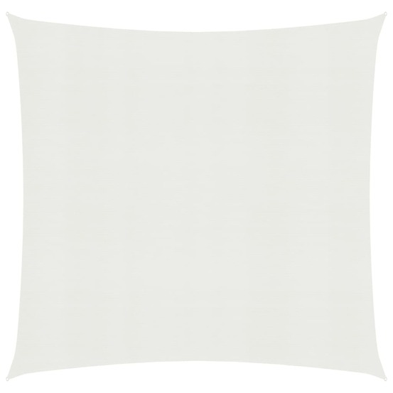 Voile toile d'ombrage parasol 160 g/m² 3 x 3 m pehd blanc