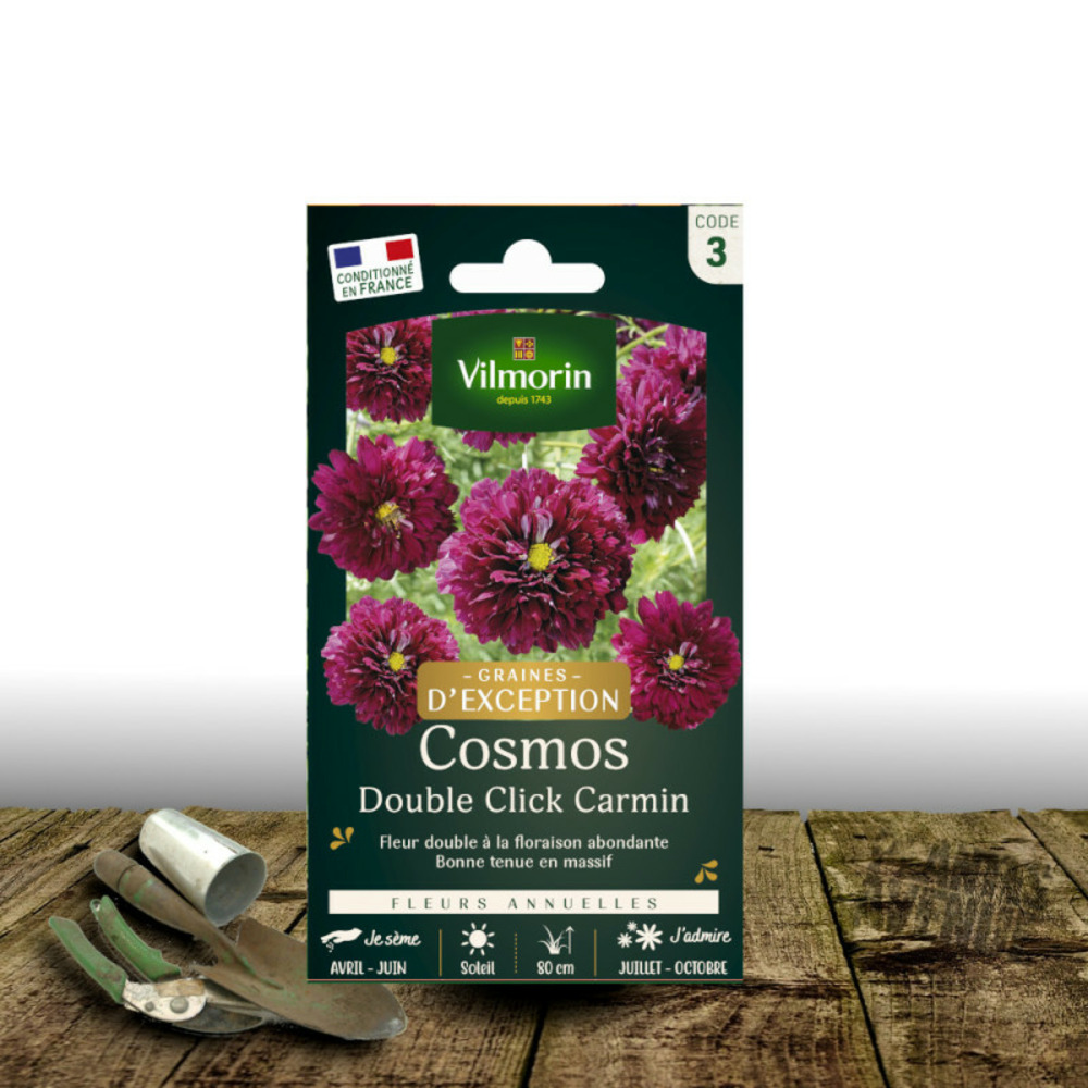 Graines de cosmos double click carmin - vilmorin sachet
