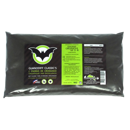 Engrais guanodiff classic's - sachet de 1 kilo
