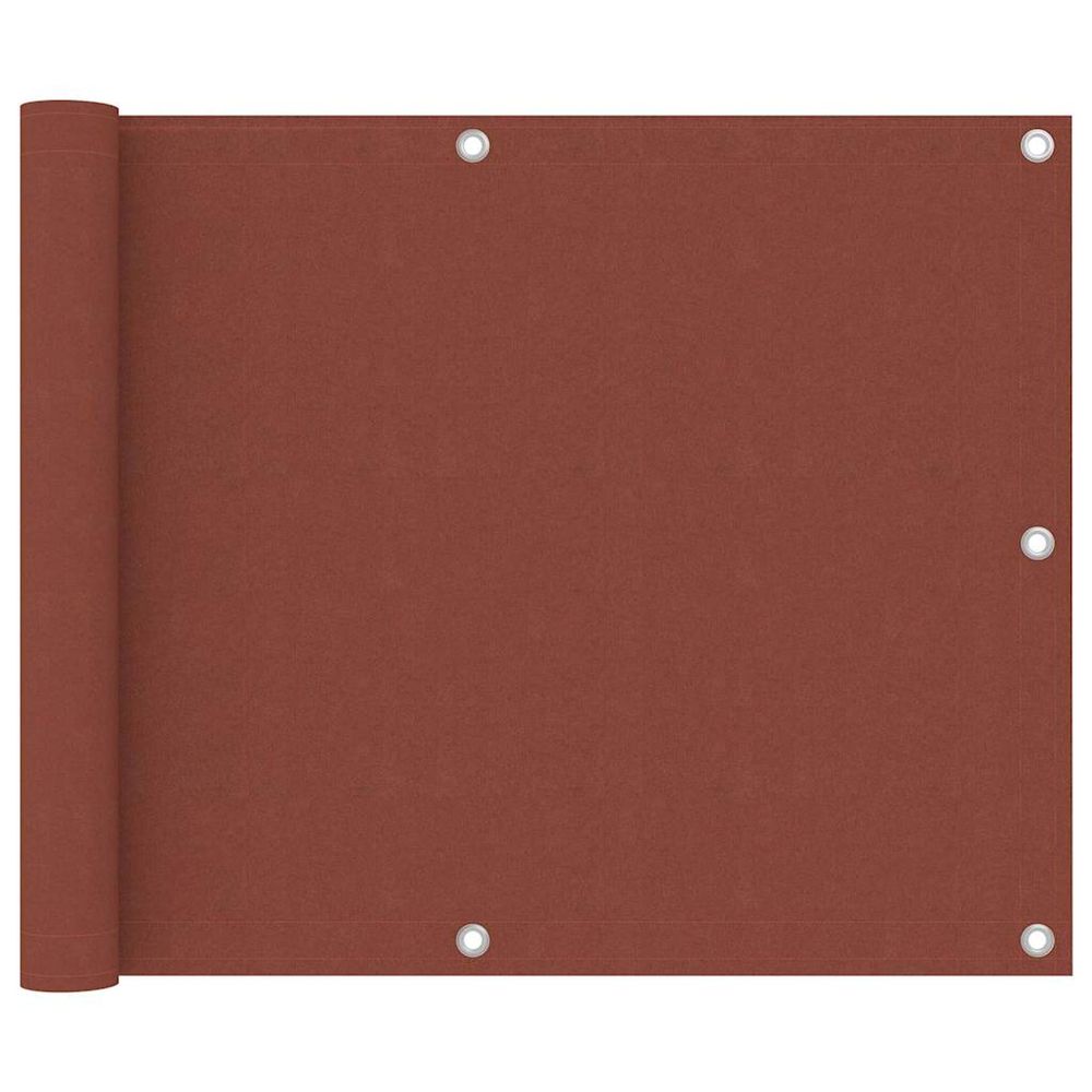 Écran de balcon terre cuite 75x500 cm tissu oxford