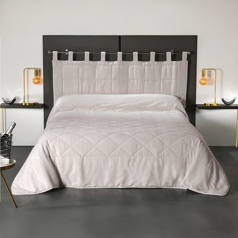 Linder - coussin tête de lit à l' aspect velours