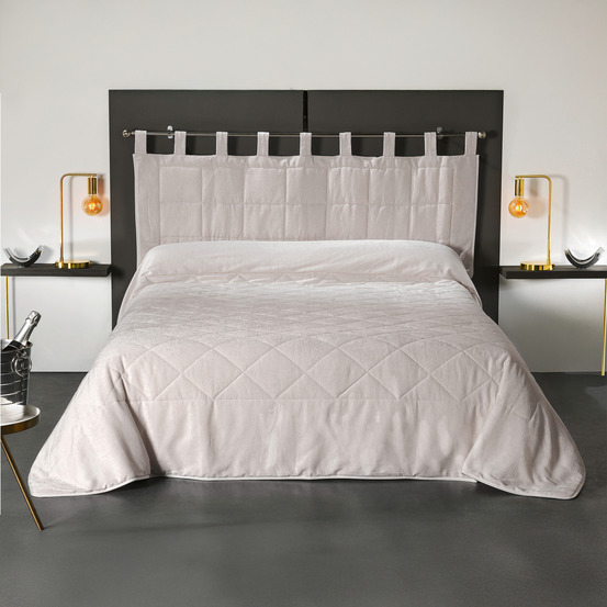 Linder - coussin tête de lit à l' aspect velours