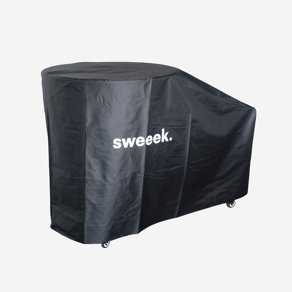 Housse pour brasero stromboli en polyester, noir, 137,5 x 60 x 95 cm