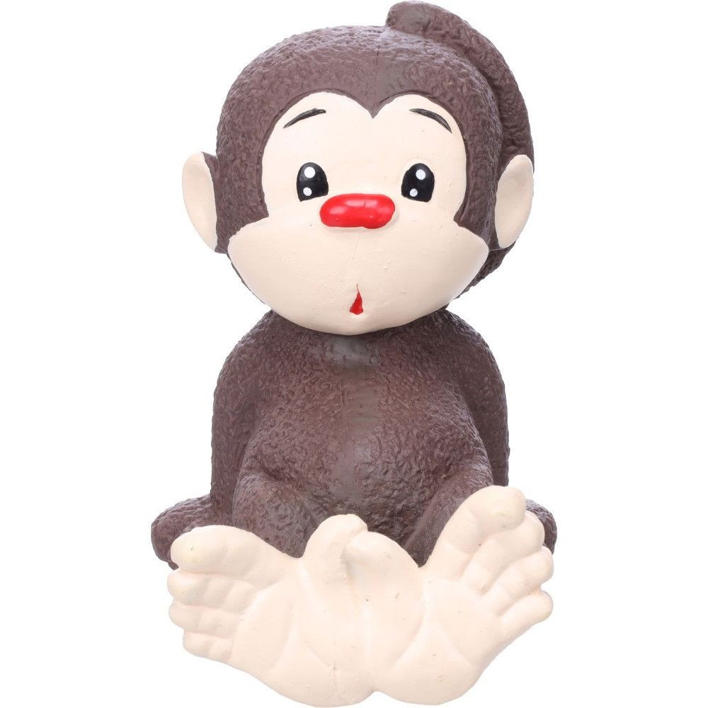 Jouet couineur en latex pour chien singe aamo brun - flamingo