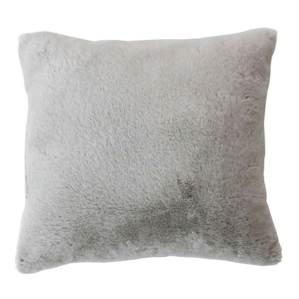 Coussin déco imitation fourrure 