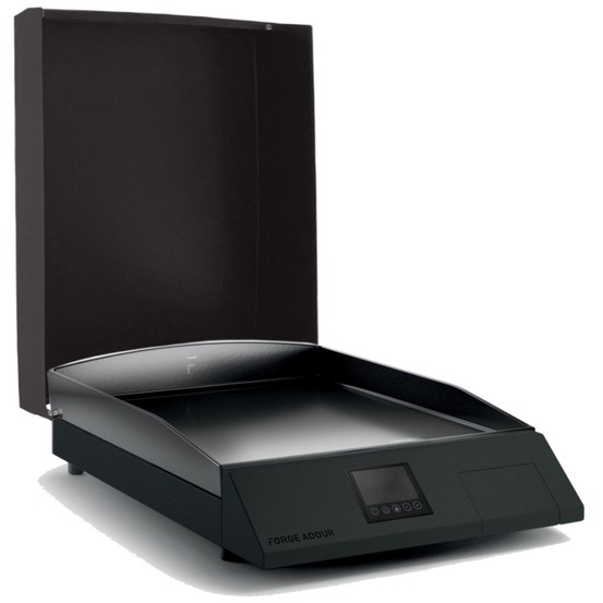 Plancha électrique 2500w plaque fonte émaillée 33x40.1cm - cooking