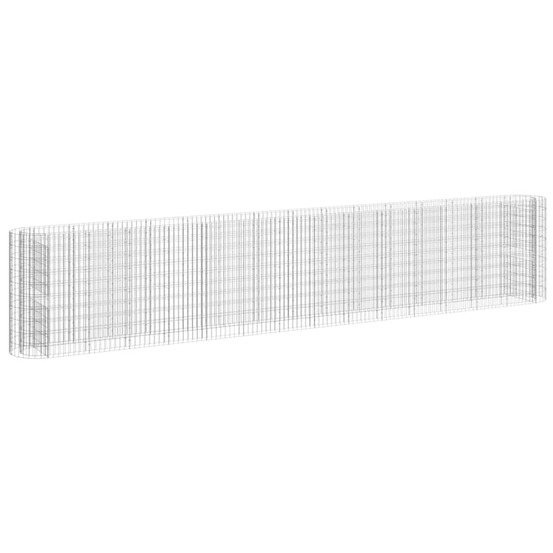 Lit surélevé à gabion fer galvanisé 540x50x100 cm