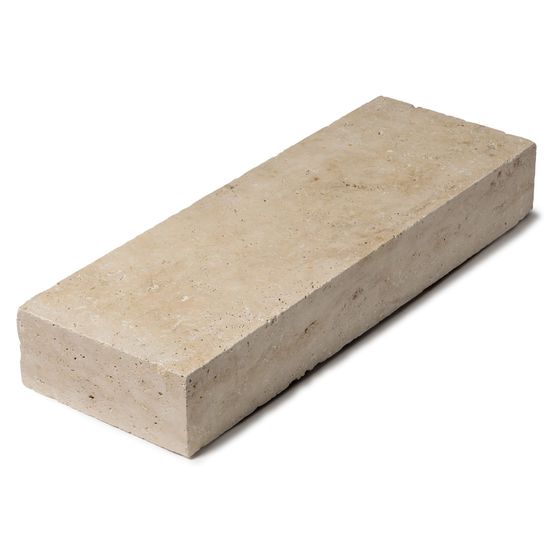 Marche-bloc travertin beige nuancé 100x35x15 cm (à l'unité) - ro'ma nature