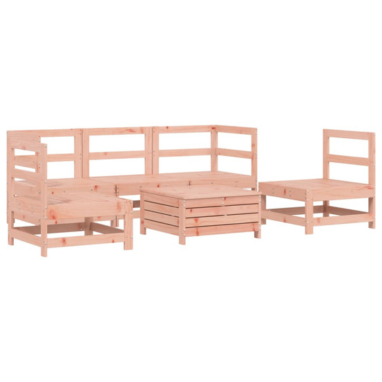 Salon de jardin 6 pcs bois massif sapin de douglas