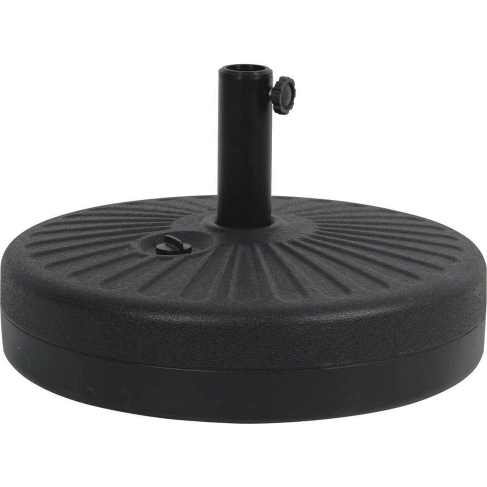 Dalle circulaire à lester pour parasol de jardin - noir