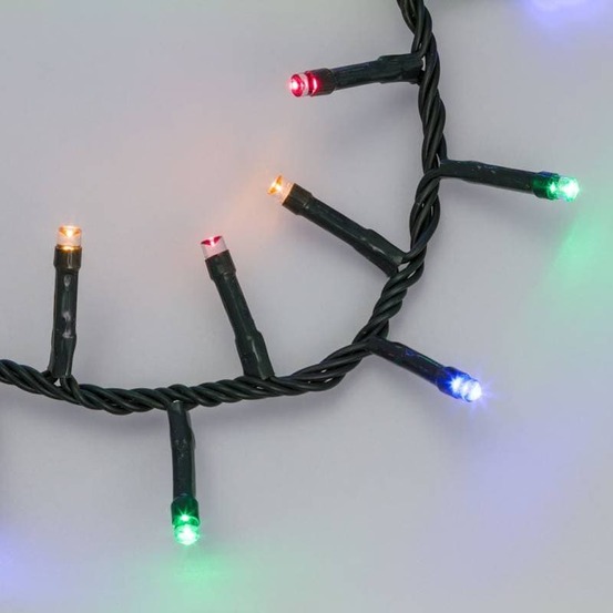 Guirlande multicolore boa 6cm 15m 8 animations 720 led câble vert lotti