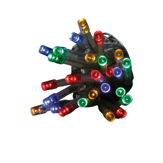 Guirlande électrique 80 led multicouleur 3m fil vert