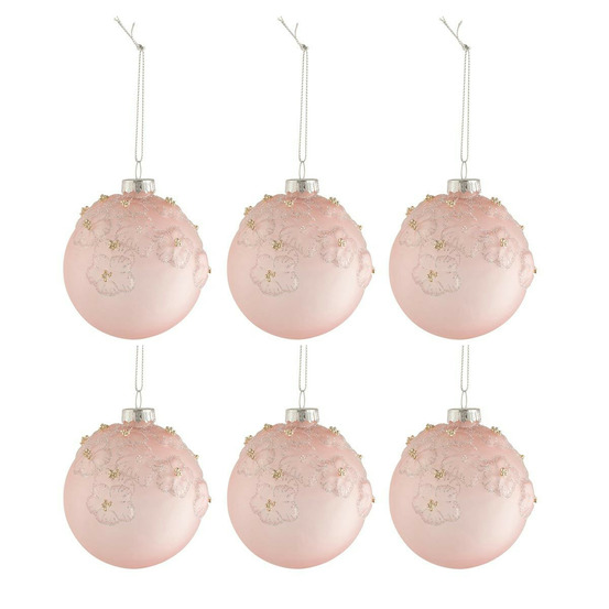 Lot de 6 boules de noël