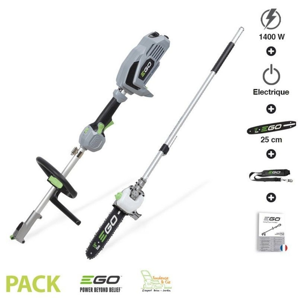 Pack multifonction élagueuse sur perche sans fil guide oregon 25cm ego power