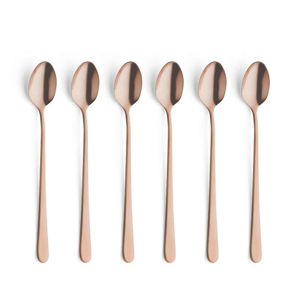 Austin - service 6 cuillères latte macchiato cuivre mat