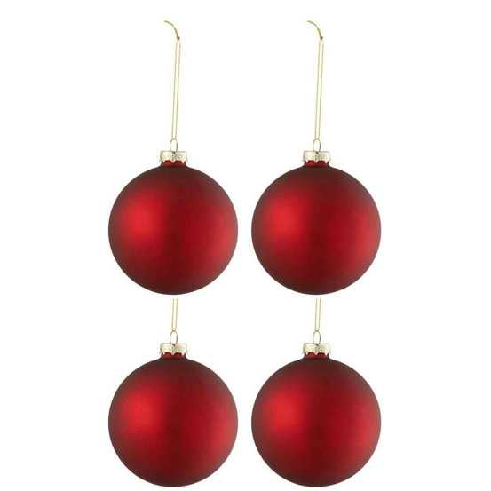 Lot de 4 boules de noël