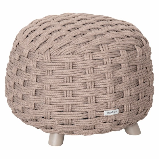 Pouf de jardin tressé rond obbae
