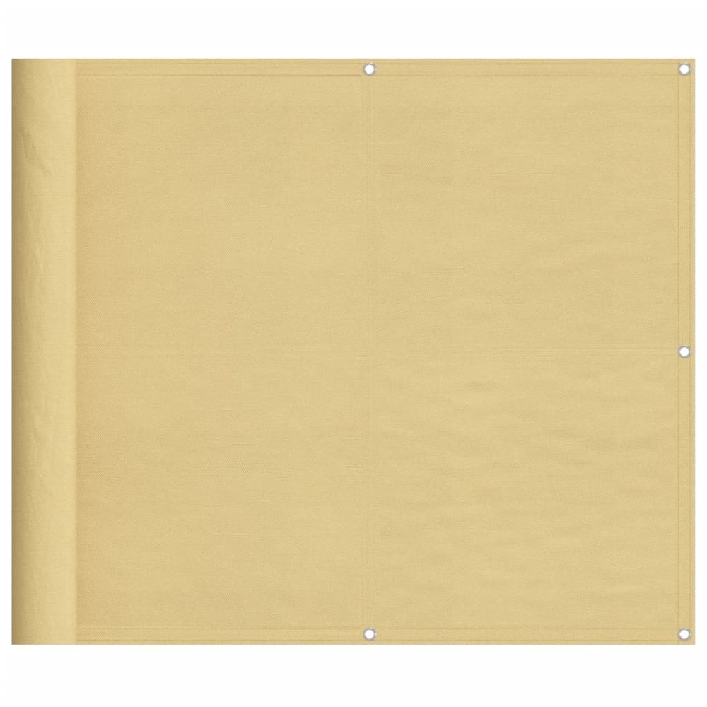 Écran de balcon sable 90x400 cm 100% polyester oxford