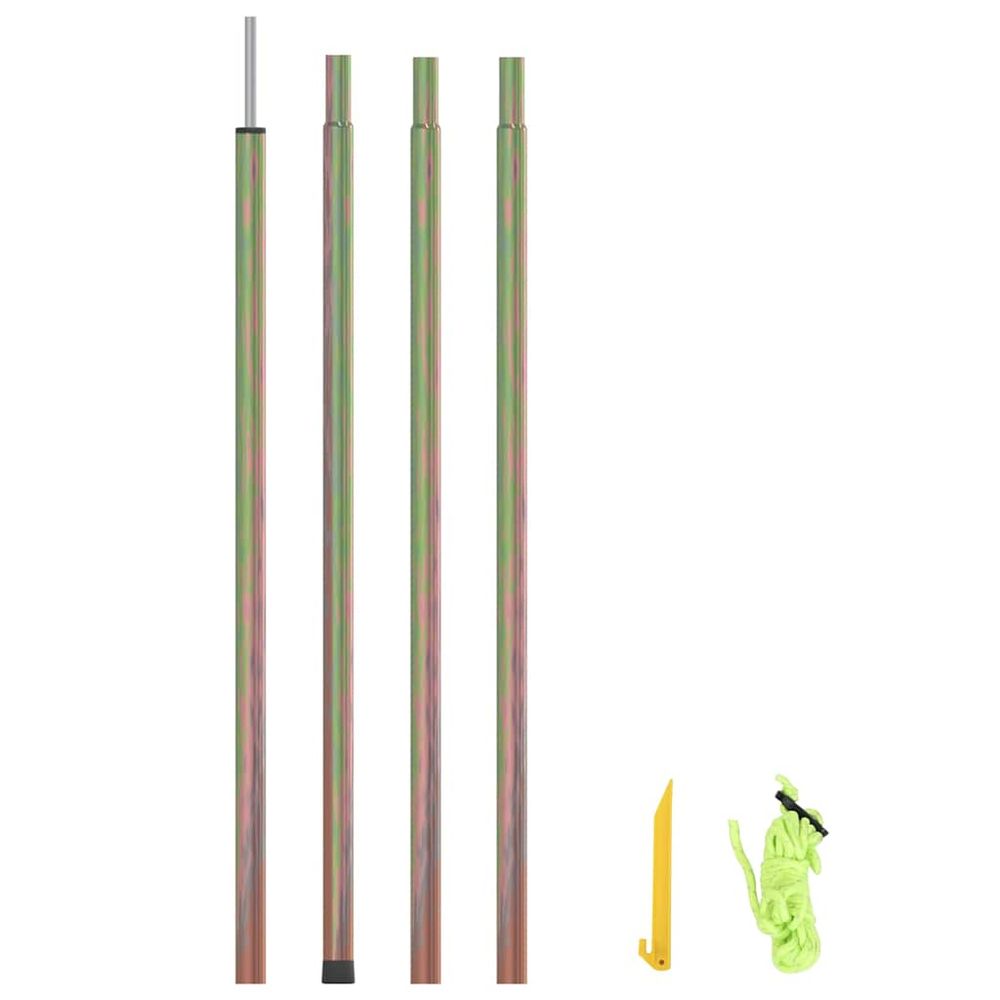 Mât de parasol 250 cm acier galvanisé