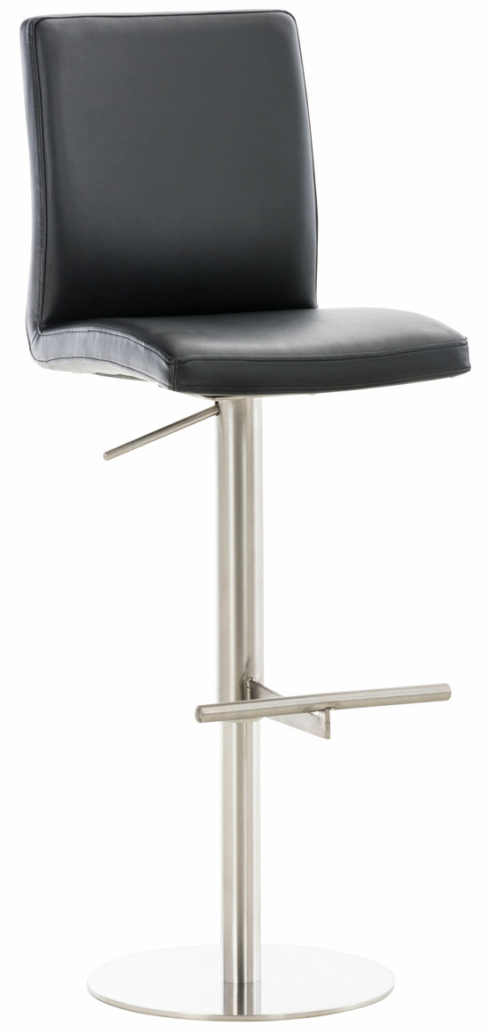 Tabouret de bar cadiz simili cuir acier inoxydable