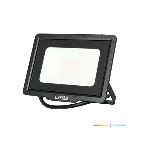 Projecteur led mh 30w noir 4000k ip65 blanc naturel