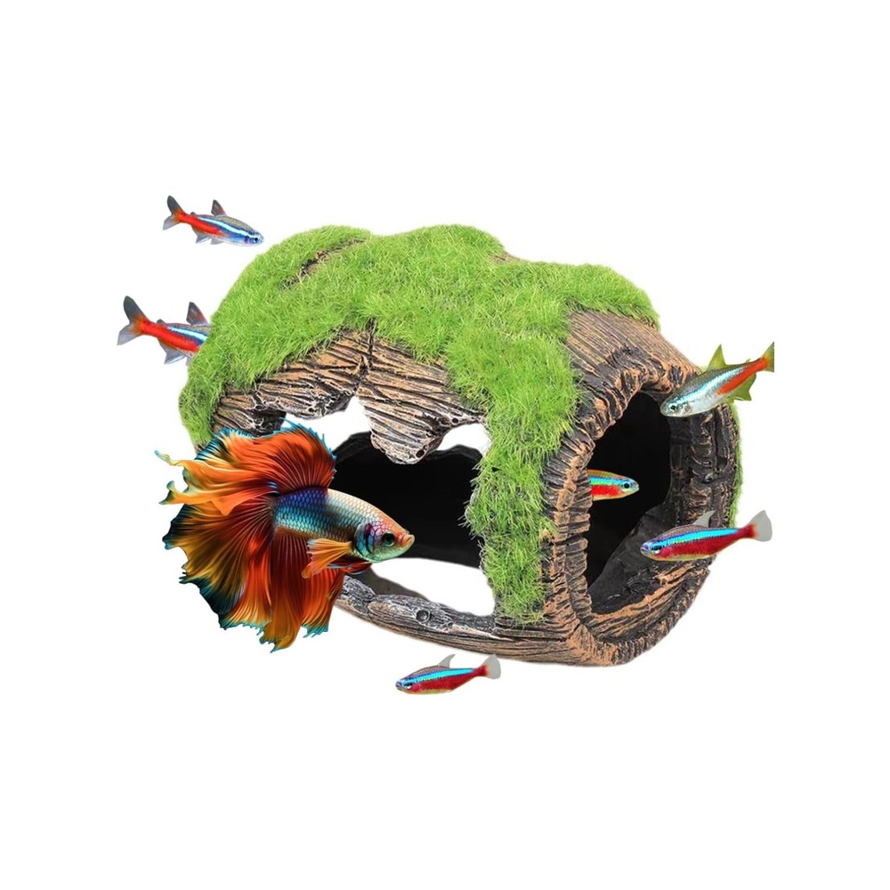 Grotte décorative mousse pour aquarium s