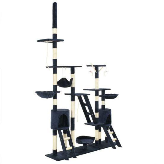 Arbre à chat avec griffoirs en sisal 230-250 cm bleu