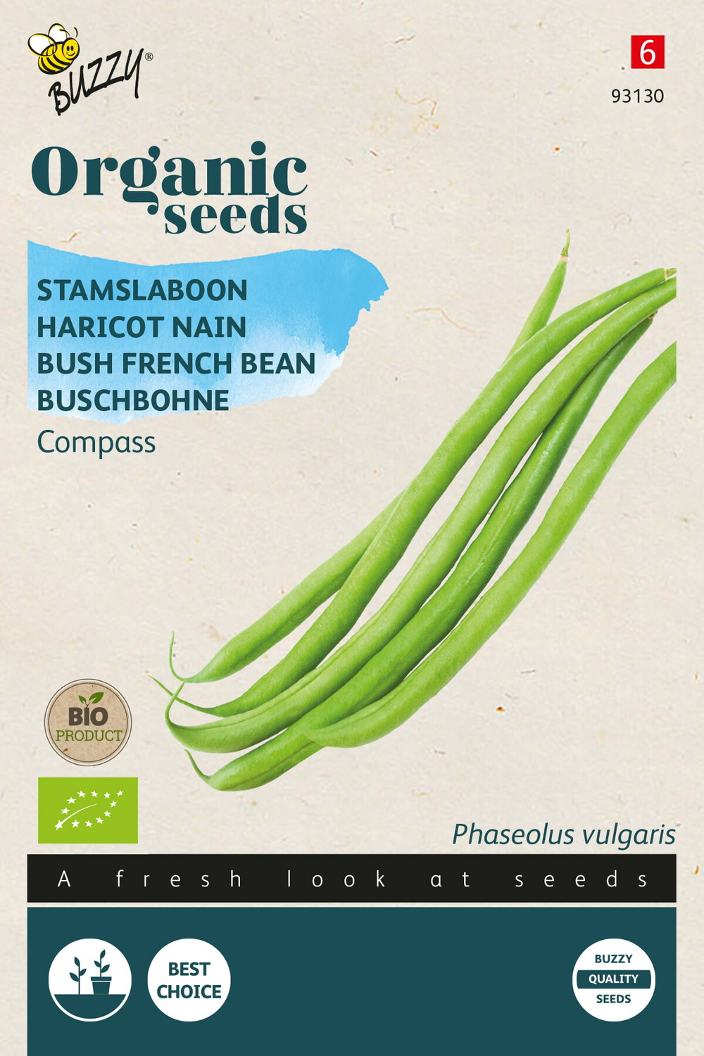 Buzzy organic haricot nain compass (vh ferrari)(bio) - ca. 20 gr