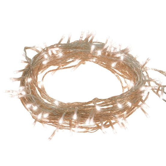 Guirlande led avec 300 led blanc chaud 30 m pvc