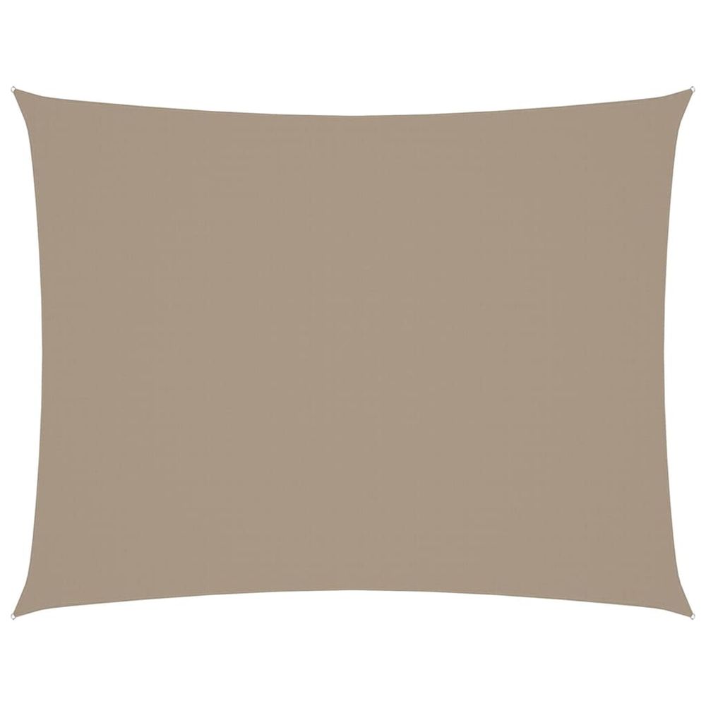 Voile de parasol tissu oxford rectangulaire 2x3 m taupe