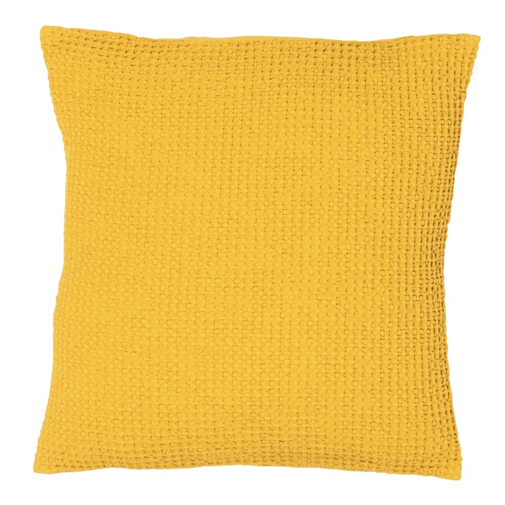 Coussin stonewashed maia yuzu 45 x 45 cm