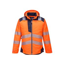 Parka Haute Visibilité Bicolore Portwest S467 – Orange/Gris – Taille XL – EN ISO 20471 Classe 3
