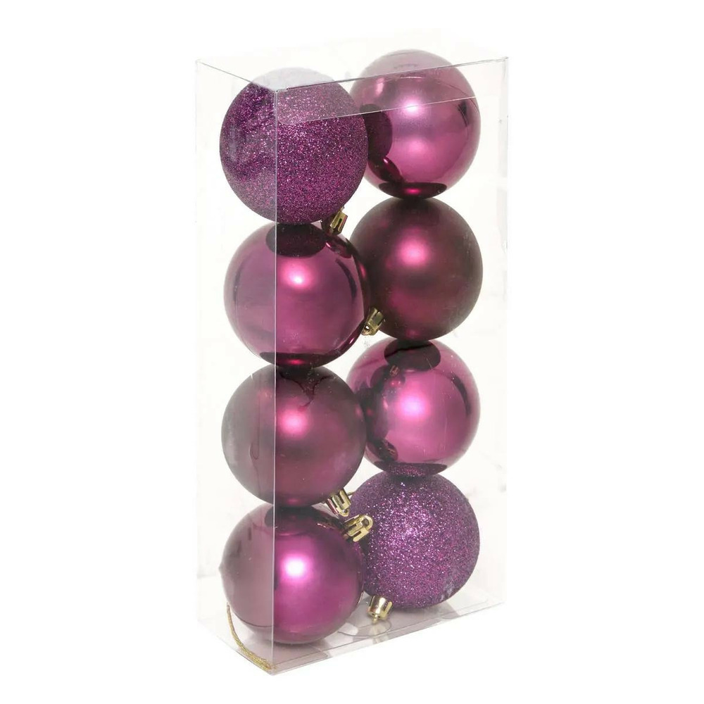 Lot de 8 boules de noël 