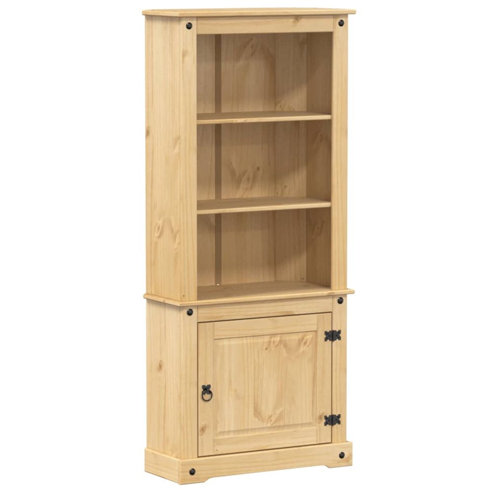 Buffet haut corona 74x38x170 cm bois de pin massif