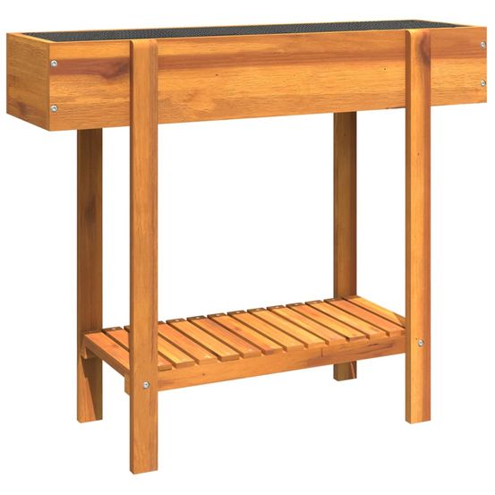 Lit surélevé de jardin 90x30x75 cm bois massif acacia