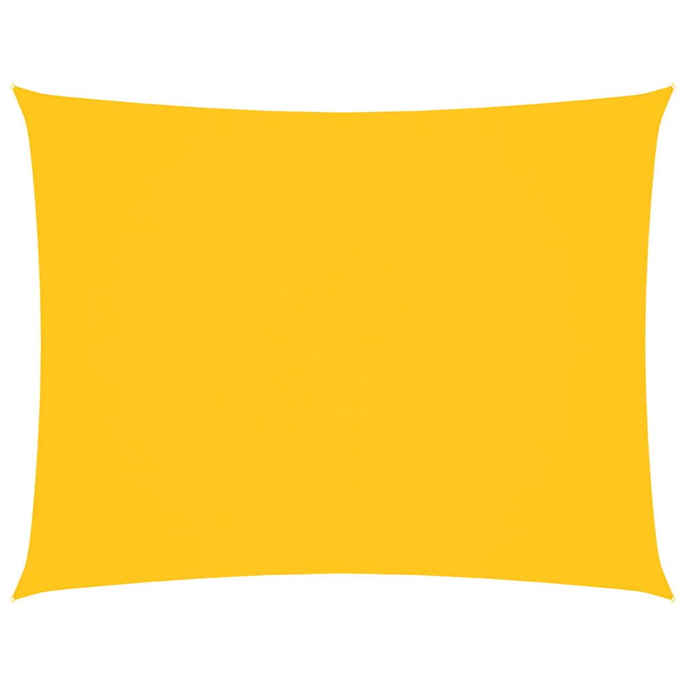 Voile de parasol tissu oxford rectangulaire 4x6 m jaune