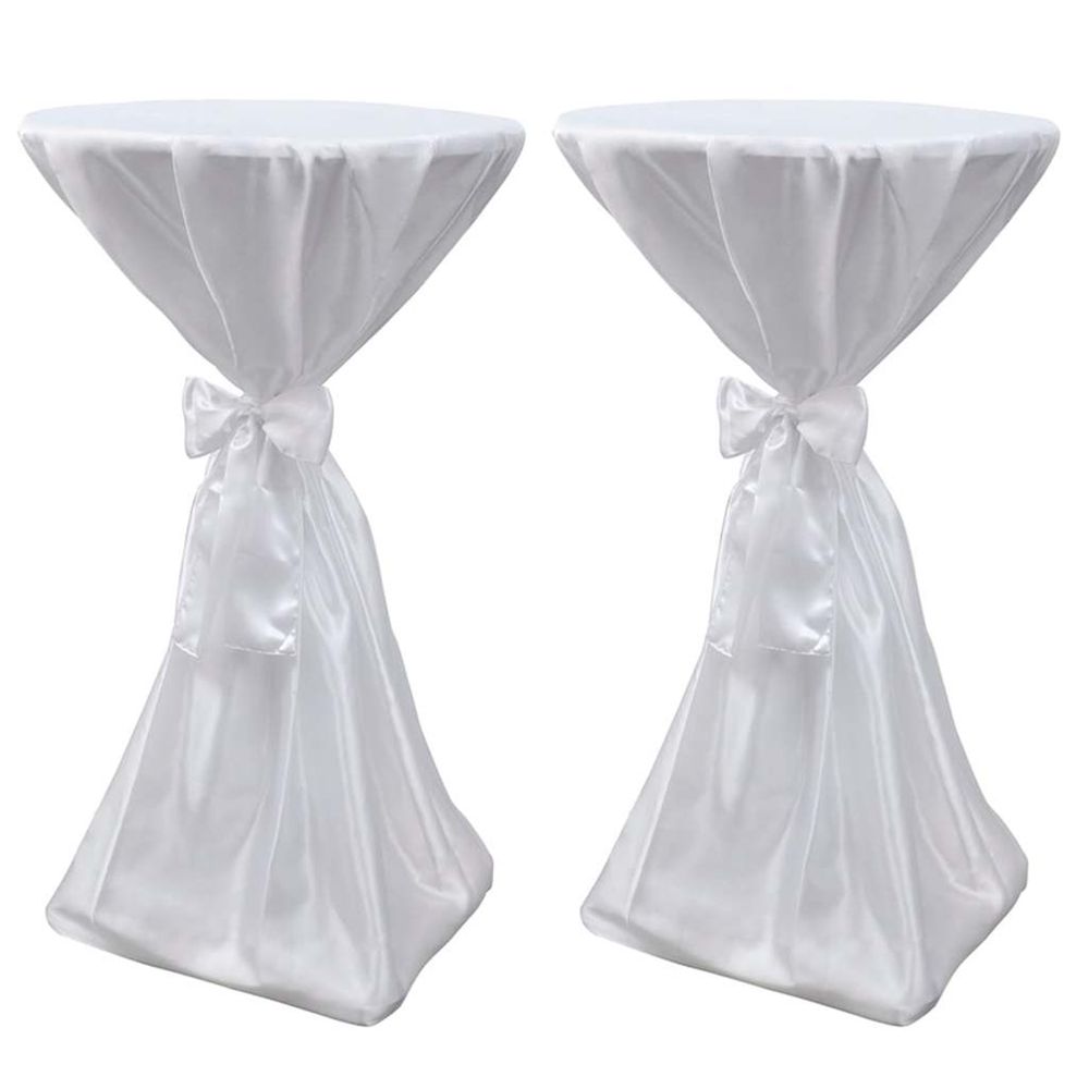HOUSSE DE TABLE BLANCHE AVEC 2-(868899)