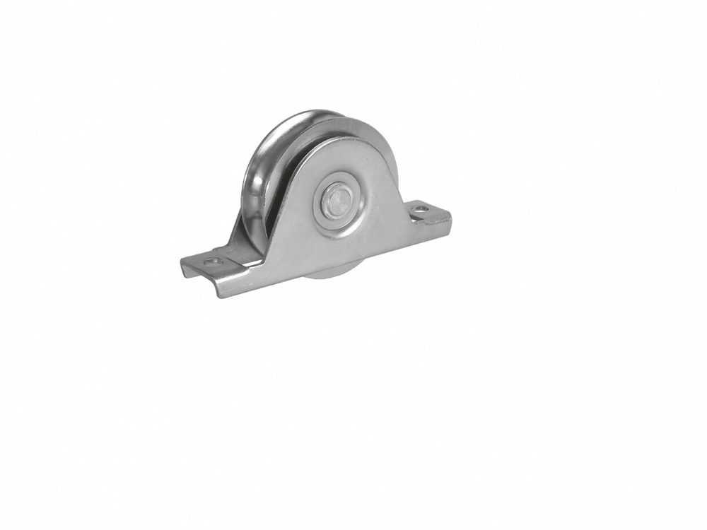 Roue à support intérieur acier zingué, h.90 x l.155 x p.32 mm