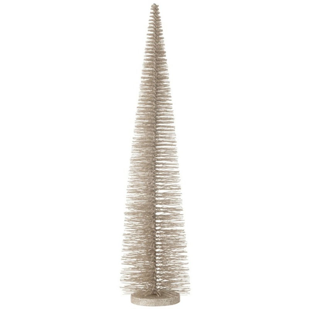 Sapin de noël artificiel en plastique gris 15x15x61 cm h61