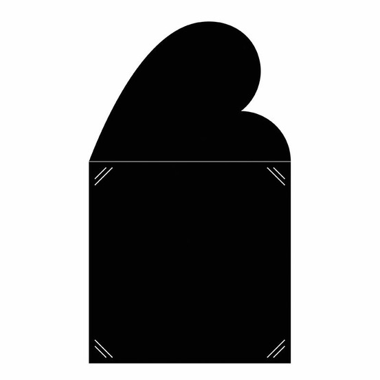 Matrice de découpe et d'embossage - carte carré coeur