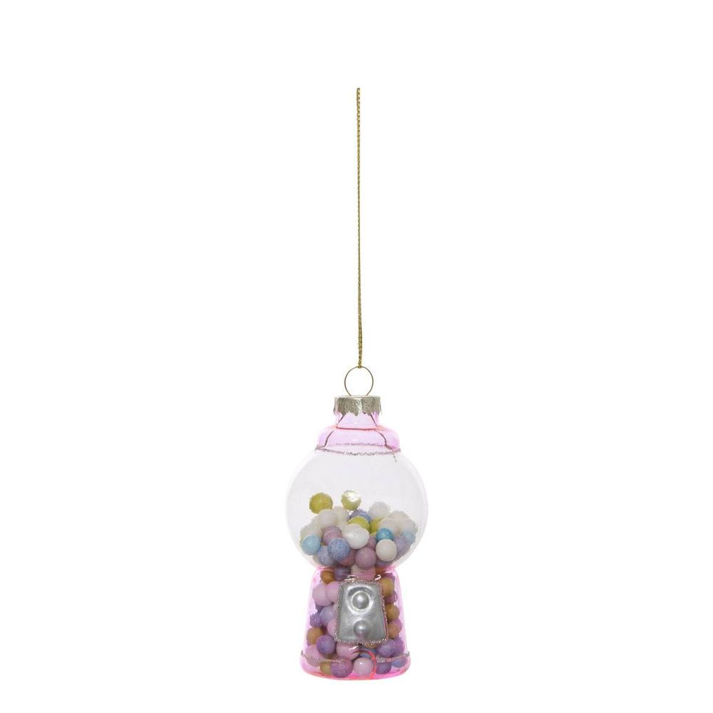 Suspension de sapin distributeur de bonbons en verre 9 cm
