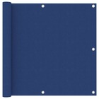 Écran de balcon brise pare vue protection confidentialité 90 x 500 cm tissu oxford bleu