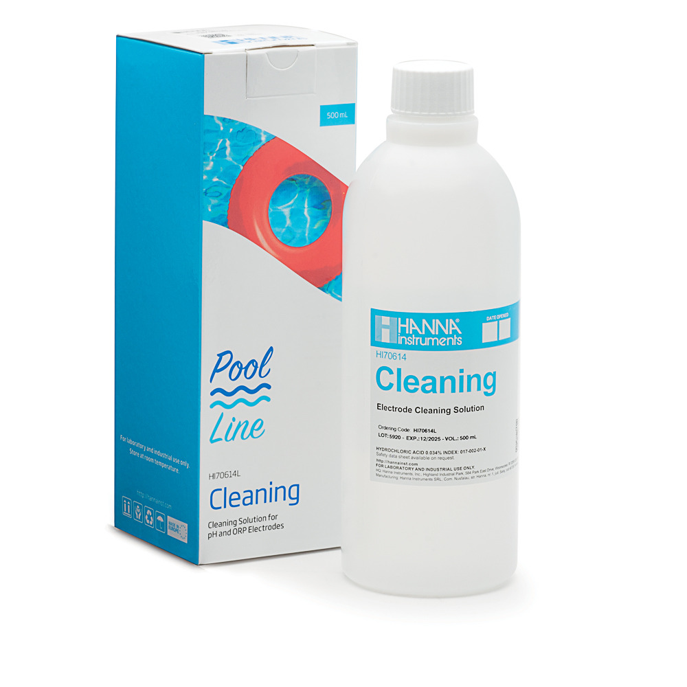 Solution de nettoyage pour électrodes, usage général, bouteille 500 ml - hi70614l