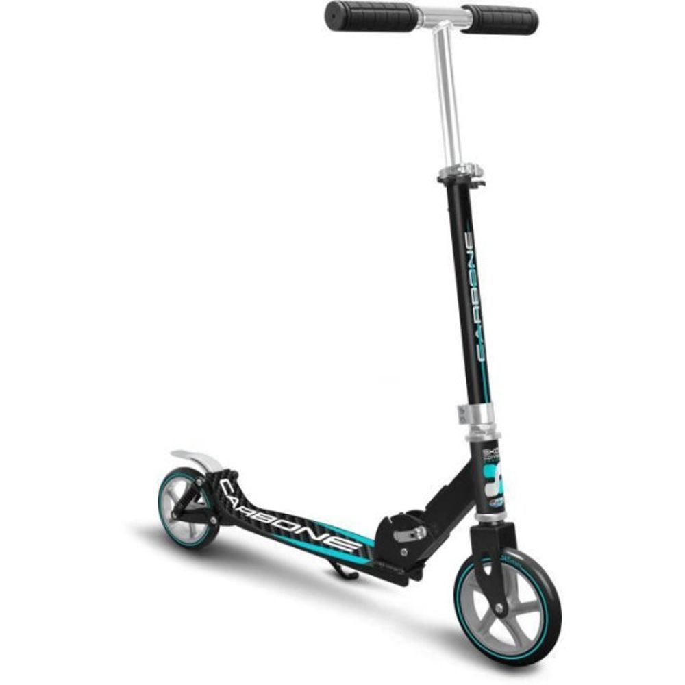 Trottinette pliable ajustable double suspensions 145mm - skids control carbone - jk525145