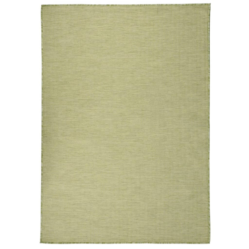 Tapis à tissage plat d'extérieur 200x280 cm vert