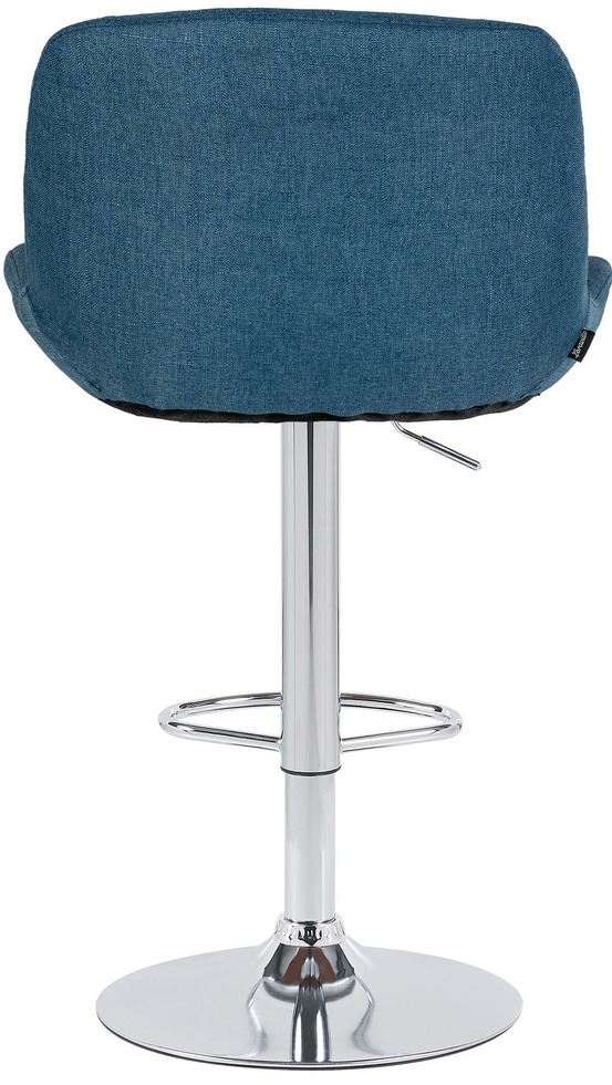 Lot de 2 tabourets de bar solon tissu chromé